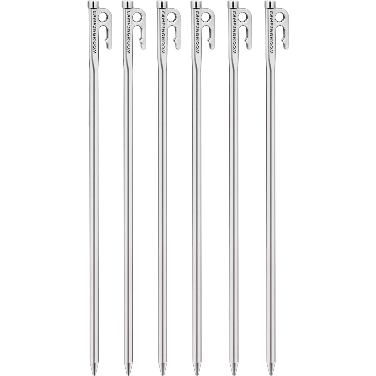CAMPING MOON Martensitic Stainless Steel 420J2 Hardened Forged Peg R Series Power Peg Ideal for Hard Grounds
