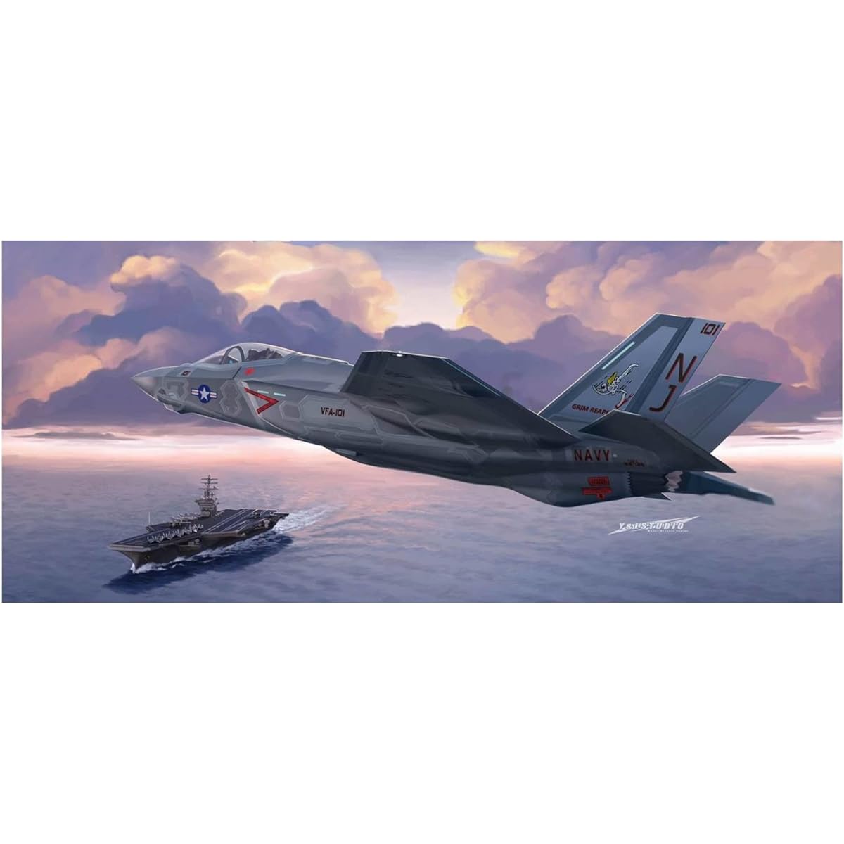 Orange Hobby 1/72 US Navy Lockheed Martin F-35C Lightning 2 Plastic Model OREA72001