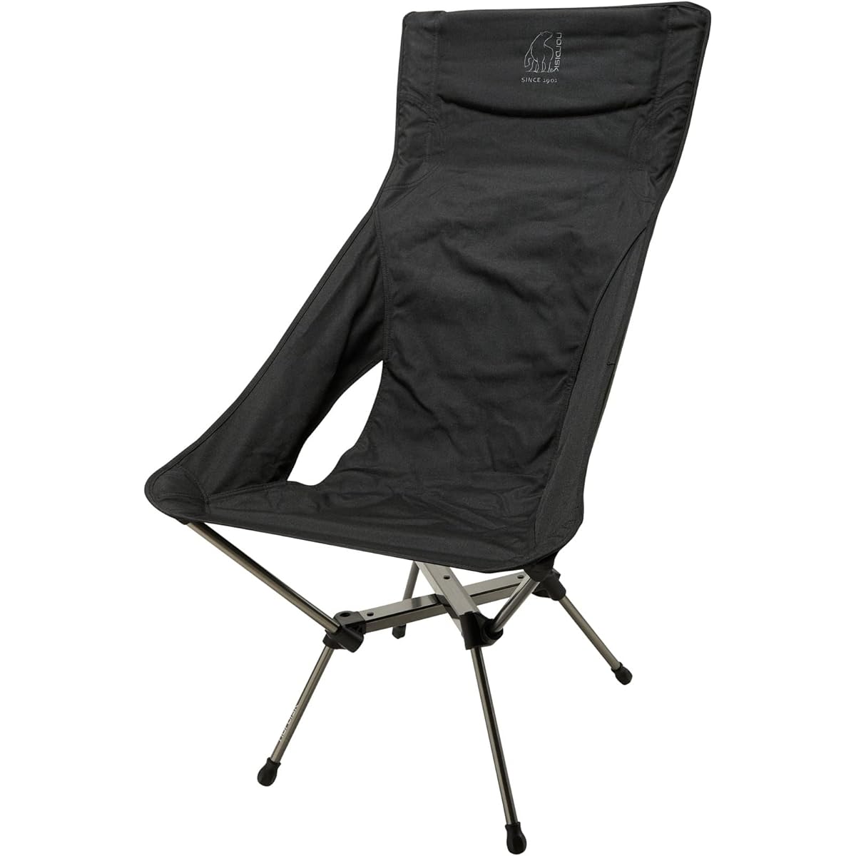 NORDISK Outdoor Camping Chair Kongelund Lounge Chair Black 149066