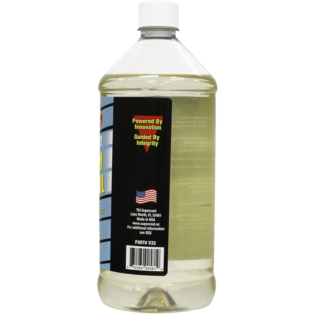 TSI Supercool Vacuum Pump Oil, Synthetic, 32 Oz, clear (V32)