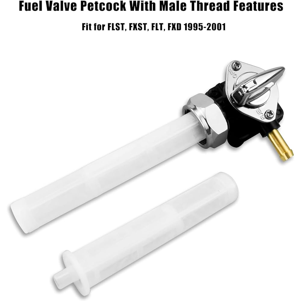 Harley FLST FXST FLT FXD 1995-2001 Replacement 61338-94D fuel valve pet cock