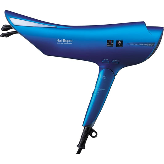Aderans Hair Dryer Hair Repro N-LED SONIC AD-HR01 Sapphire Blue Hair Care Scalp Care Large Air Volume Quick Drying Anti-Static Negative Ion Ion LED 1200W Foldable