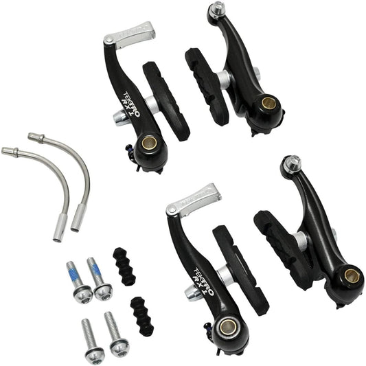TEKTRO RX1 Mini-V Brake Cyclocross Brake Set (Front+Rear), Black, MH2652
