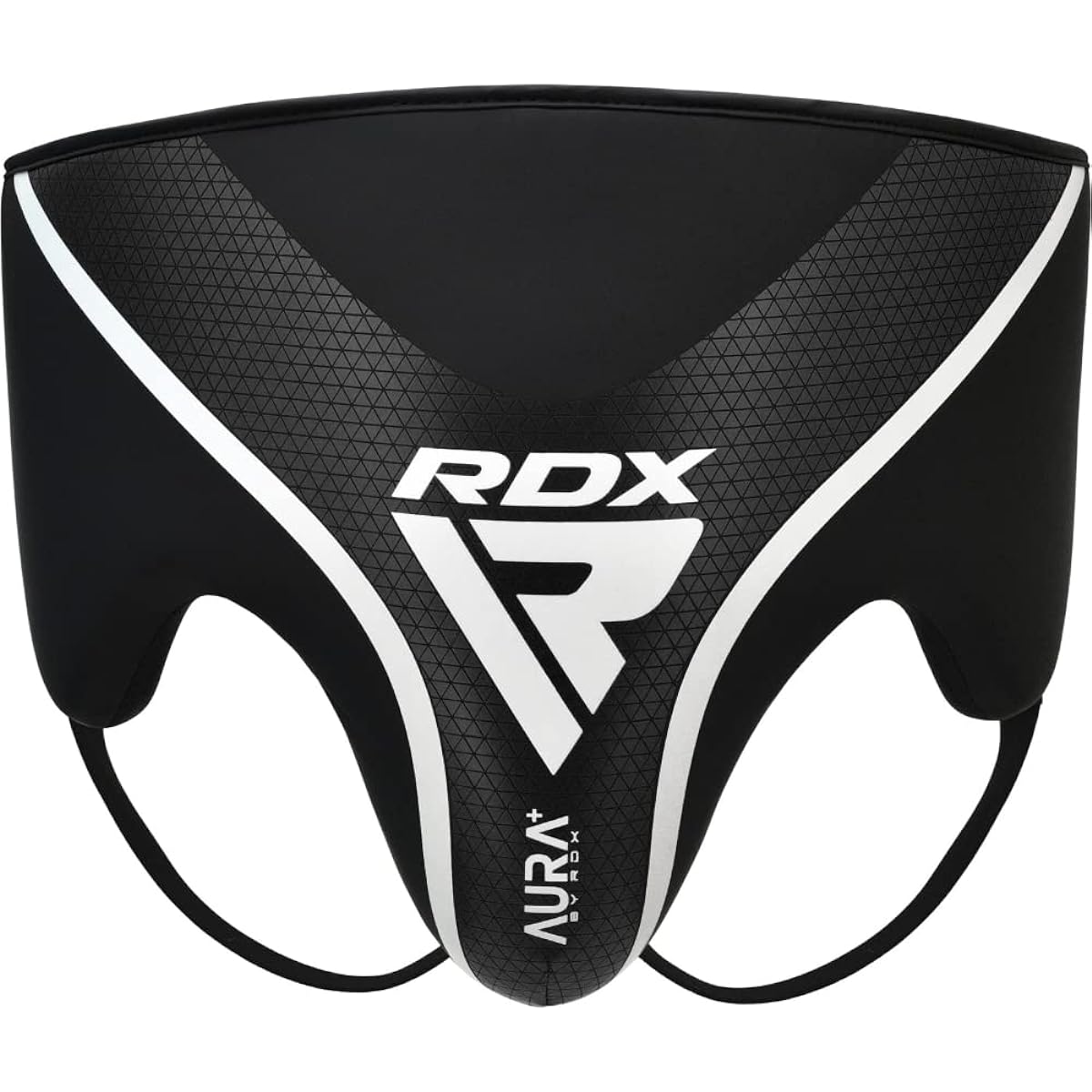 [RDX] Foul Cup AURA+ Series Cup Protector Boxing Kickboxing Muay Thai Martial Arts MMA Karate Sparring Foul Cup Golden Support Golden Guard Training Practice Adult Men's Black T17 (L, Black)