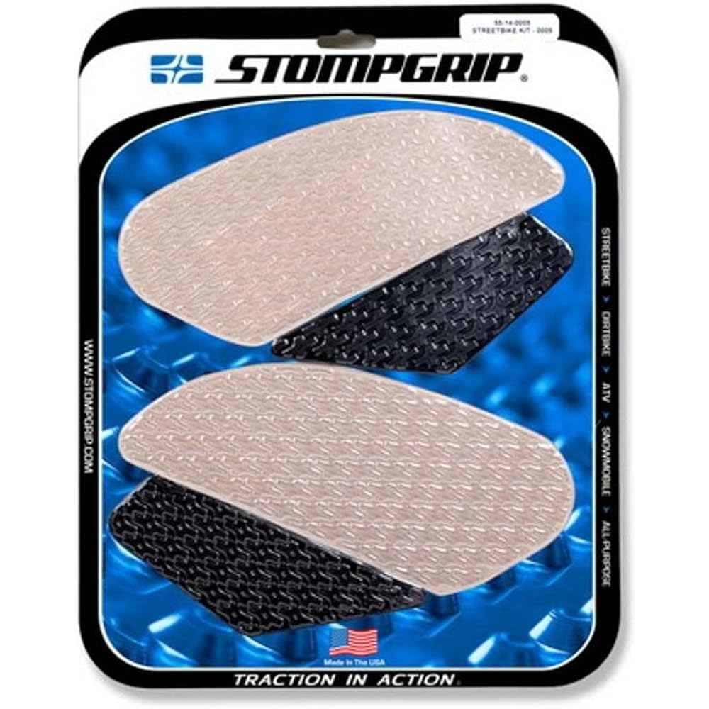 Stomp Grip Traction Pad Tank Kit Hybrid ICON YZF-R6 06-07 55-14-0005H Hybrid (Clear & Smoke)