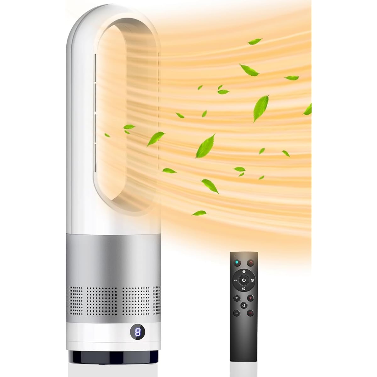 Awanso Electric Heater, Fan Heater, Energy Saving, Energy Saving, Energy Saving, Electric Ceramic Heater, Hot Air Type, Large Airflow, Fast Warming, Feather Free Fan, DC Motor, Slim Oscillation,