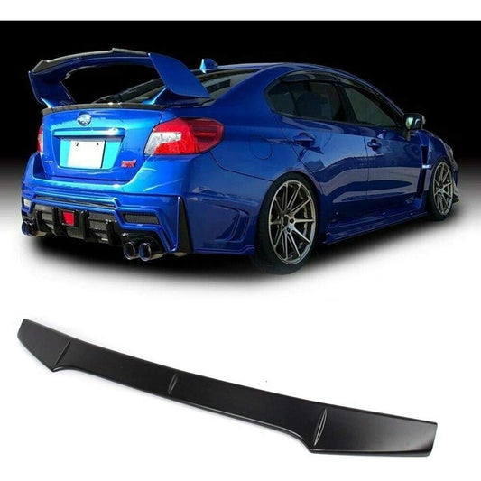 2015-2021 Unpainted Garney Flap Wicker Building Subaru WRX STI Factory OEM Trunk Boots Lip Lip Area Wing Rear Trunk Spoiler Extension Addion 2016 2019 2019 2020