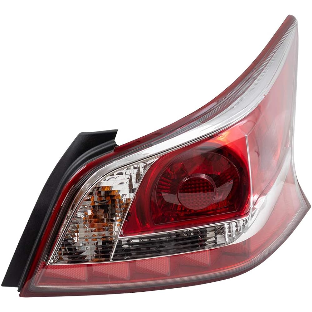 BROCK replacement Passenger Tail Light Tail Lens Lens Red Edge Trim with 2013-2015 Ultimate Massedan 26550-3TA0B