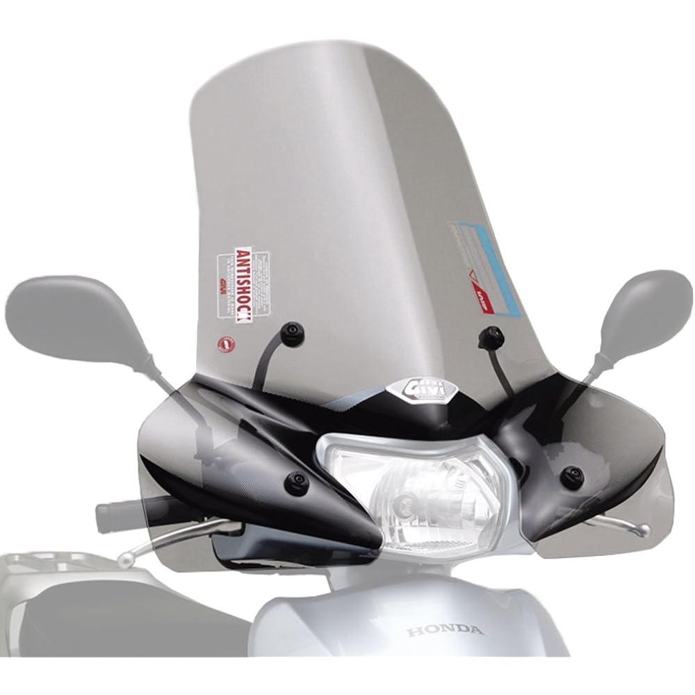 GIVI Motorcycle Screen Clear 314A+A314A Lead 110/EX(FI)('08/1~'13) Aerodynamic Screen 93955