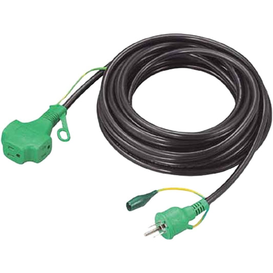TRUSCO Triple Pockin Extension Cord 10m Black TPVS-10E-BK