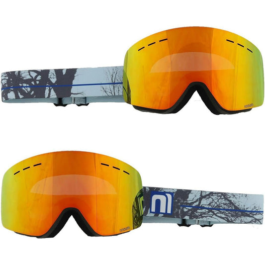 NNOUM Ski Goggles Men's Women's Glasses Glasses Compatible Anti-Fog Treatment UV Protection NN22FFGG03M/B ASIAN FIT Storage Bag Included [SAG]