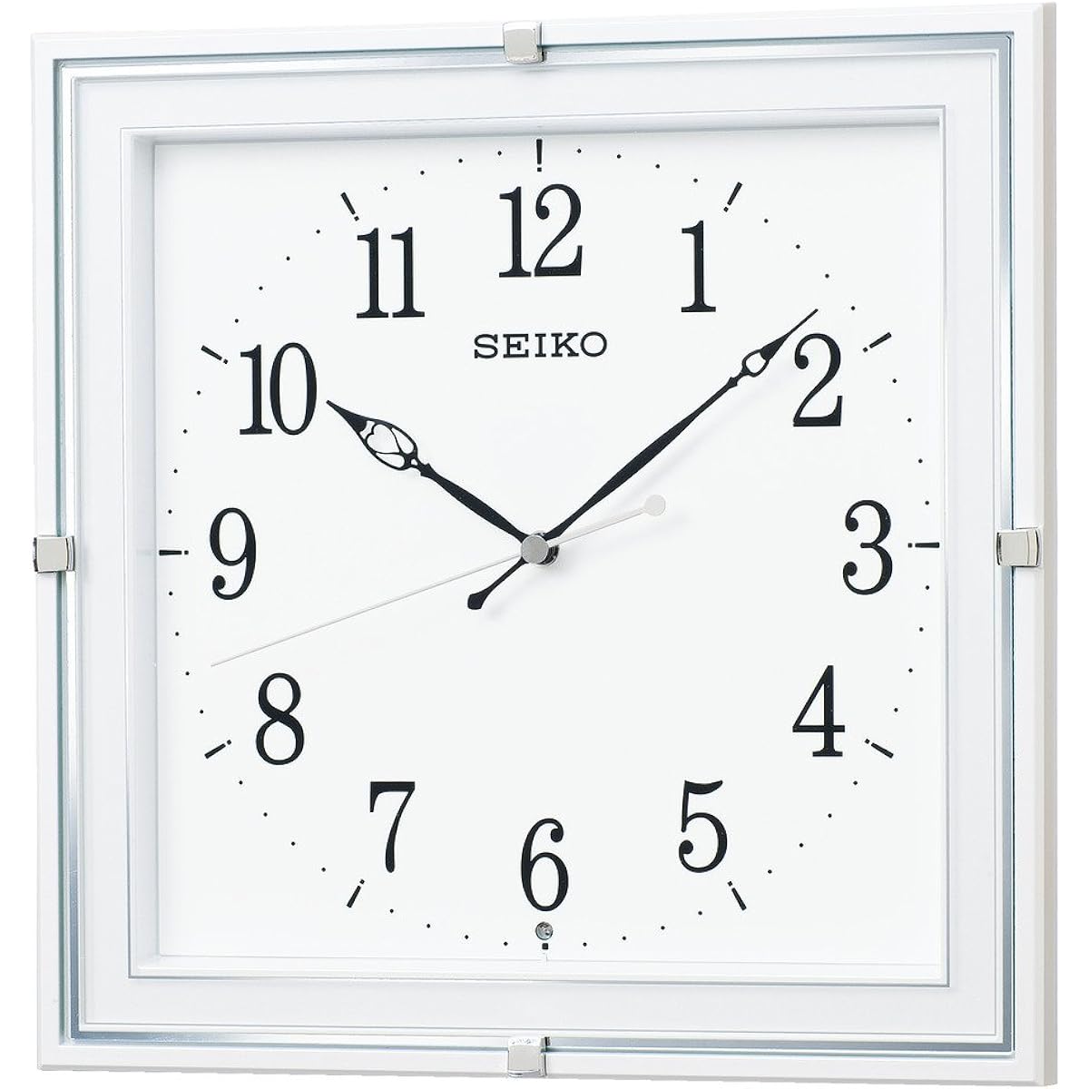 Seiko Clock Wall Clock Radio Analog White Pearl KX232W
