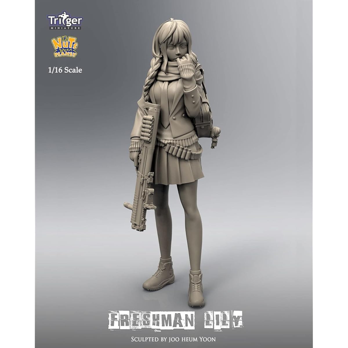 Nuts Planet 1/16 Freshman Lily Fearless Freshman (120mm) Resin Kit T12002 Molding Color