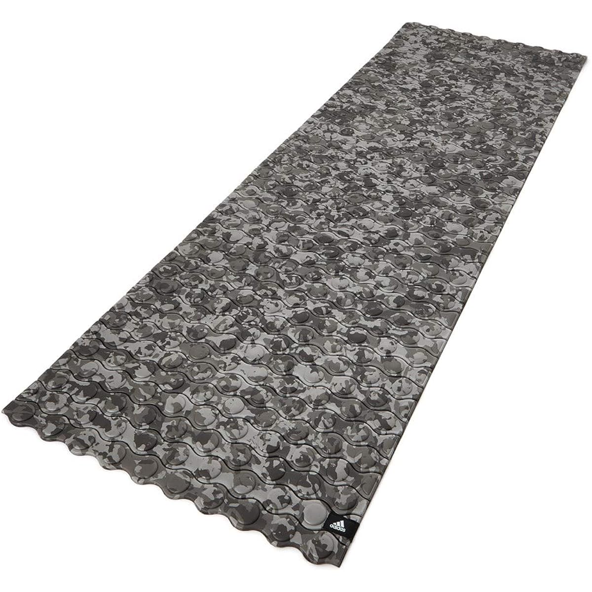 adidas Yoga Mat/Stretch Mat/Training Mat 8mm Dark Gray Camo Thick Carry Strap ADMT-12232GR