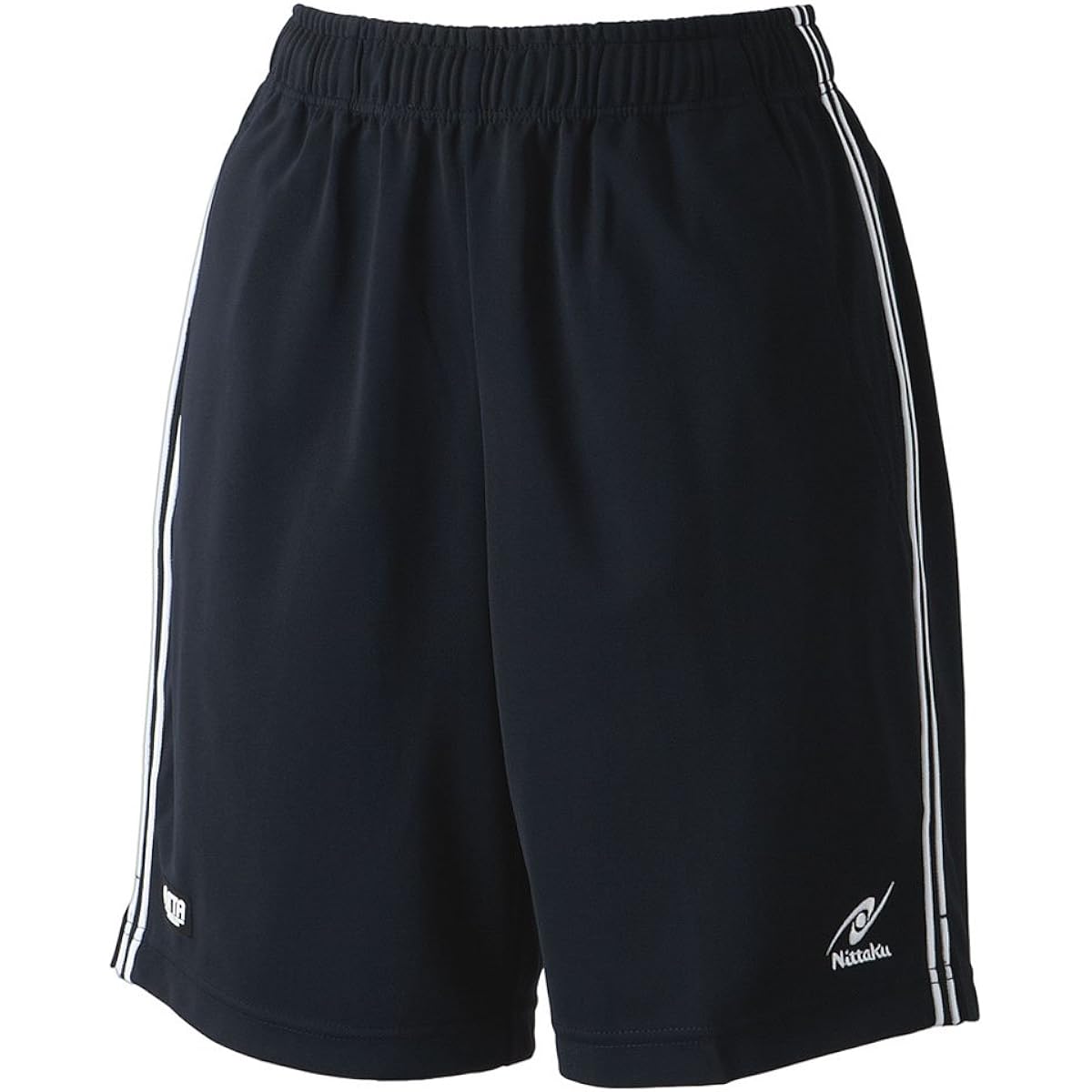 Nittaku Longe Shorts Black x White Line NW-2497 LO1