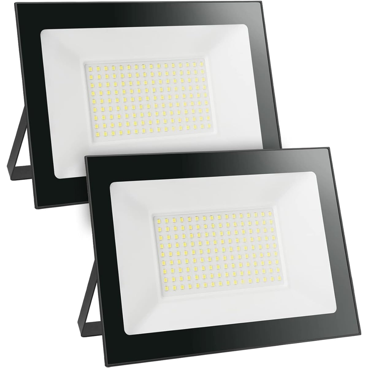 shineshare LED Floodlight Outdoor 100W Pocket Type Ultra Thin Work Light Security Light Entrance Light Daylight 80-150V Applicable IP66 Waterproof Free Adjustment High Brightness 2M Corridor Cable Warehouse Garage Sign Light BBQ Garden Night Work Parking