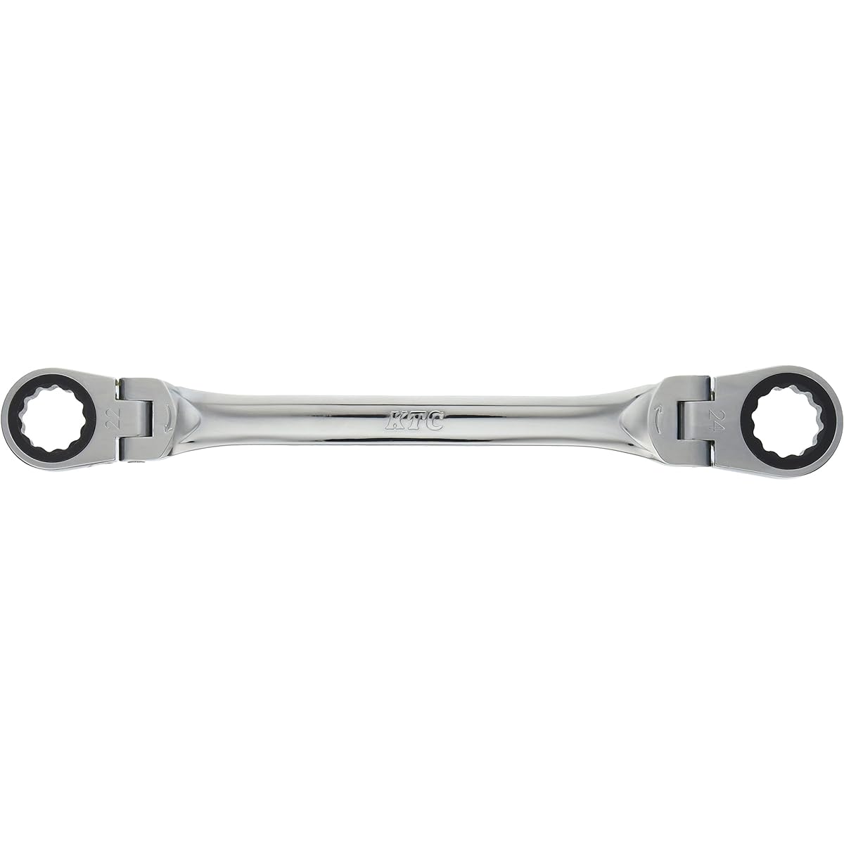 Kyoto Machinery Tools (KTC) Ratchet Box Wrench (Double Head Swing Type) 22X24mm MR12224F