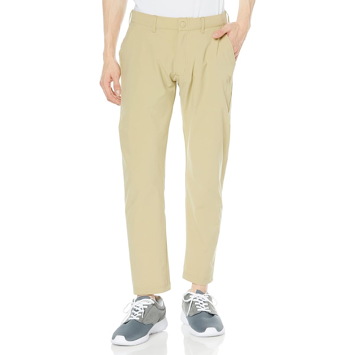 [Le Coq Sportif] Long pants (9/4 length), tapered, running, jogging, gym, daily, water repellent, stretch, stable shape