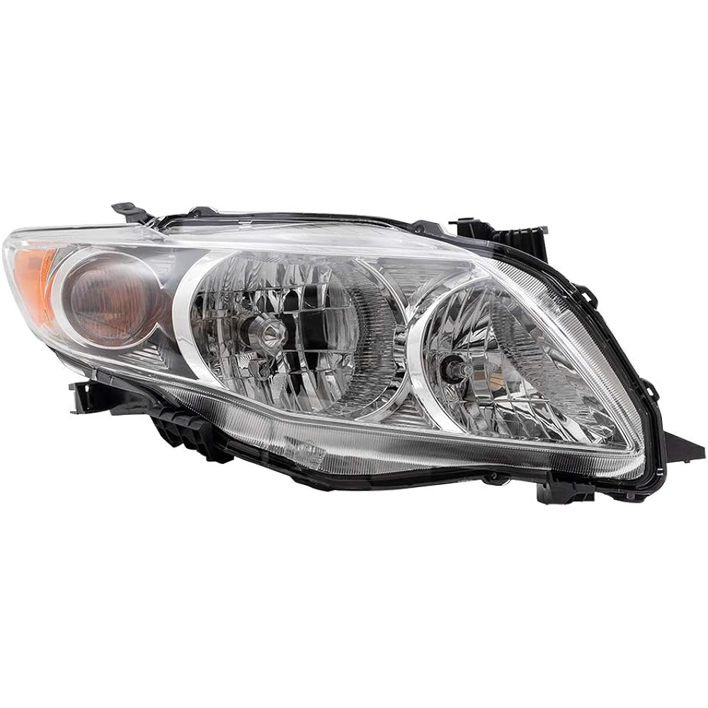 Halogen Headlight Chrome Housing 09-10 Toyota Corolla Pair Set Driver and the passenger seat side 81150-02670 81110-02670 8115002670 8111002670