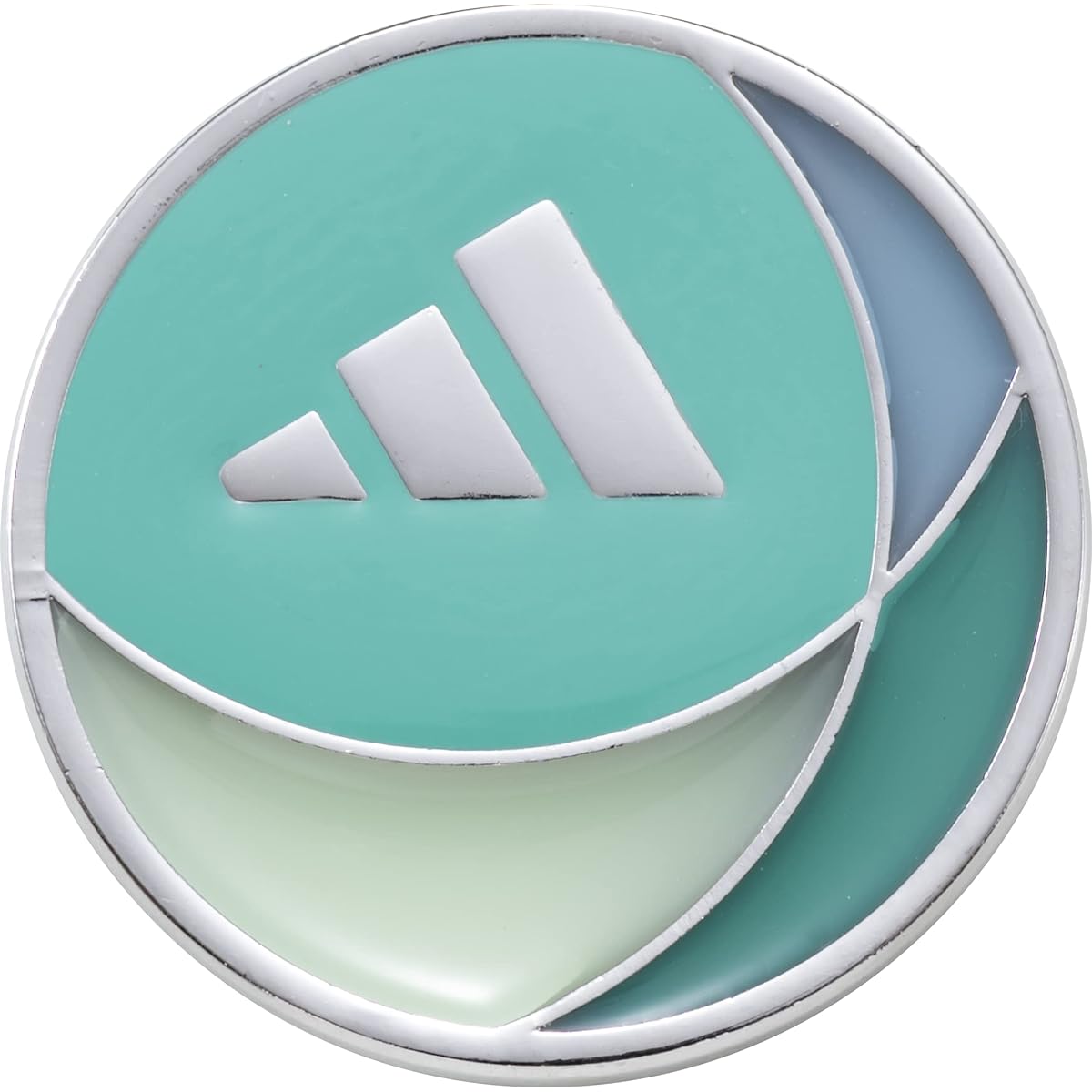 [Adidas Golf] Golf Marker Stained glass Clip Marker CourtGreen/PulseMit/PrelovedBlue