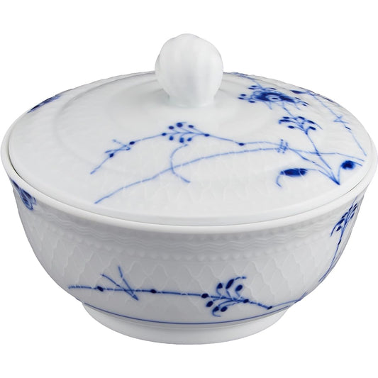 [Regular Imported Product] Royal Copenhagen Blue Palmette Bowl with Lid, Wedding Gift, Diameter Approx. 11.5cm, Present 1017414