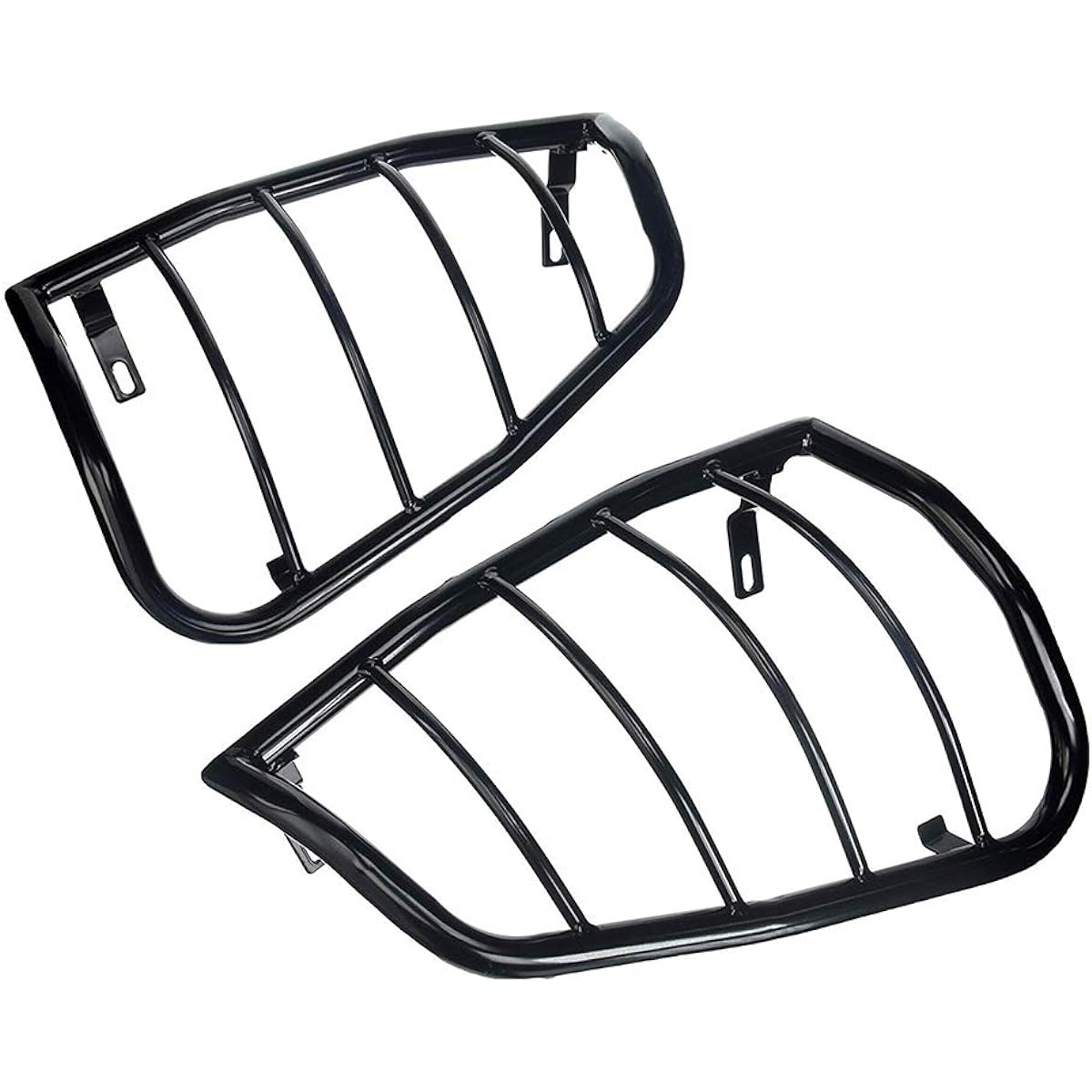 Max Mate Premium Custom Fit 99 - 07 Silvarard/Black Tail Light Cover 2 Pea Stall Light Guard (Mount Hardware & Order Included)
