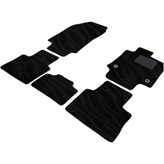 Fenice Car Mat Floor Mat Domestic Production (Toyota RAV4 50 Series) <For Hybrid Vehicles> Wave Black Anti-Slip Shape Resistant to Slip Car Mat (Car Parts Specialty Store)