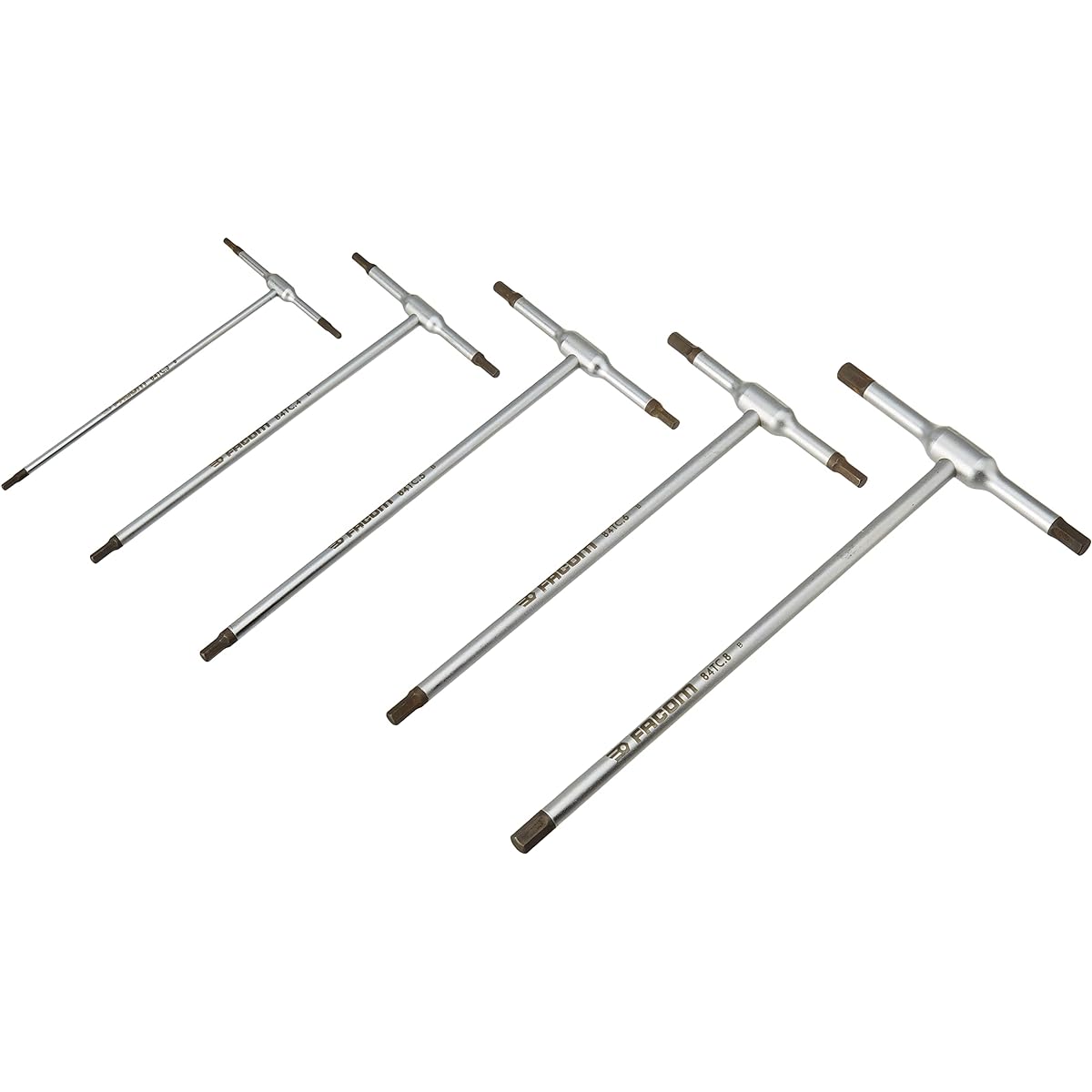Facom hex wrench set T-handle 5pc. Metric T-handle hex key 84TC.JE5 FACOM