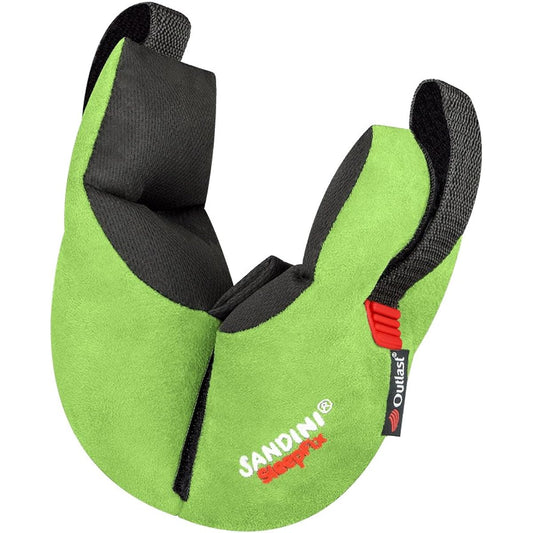 SANDINI SleepFix Premium Neck Pillow for Kids, Children, Babies, German Design Award Recommended, Cute Neck Pillow, Fixed, Genuine Japanese Product, Green Outlast®