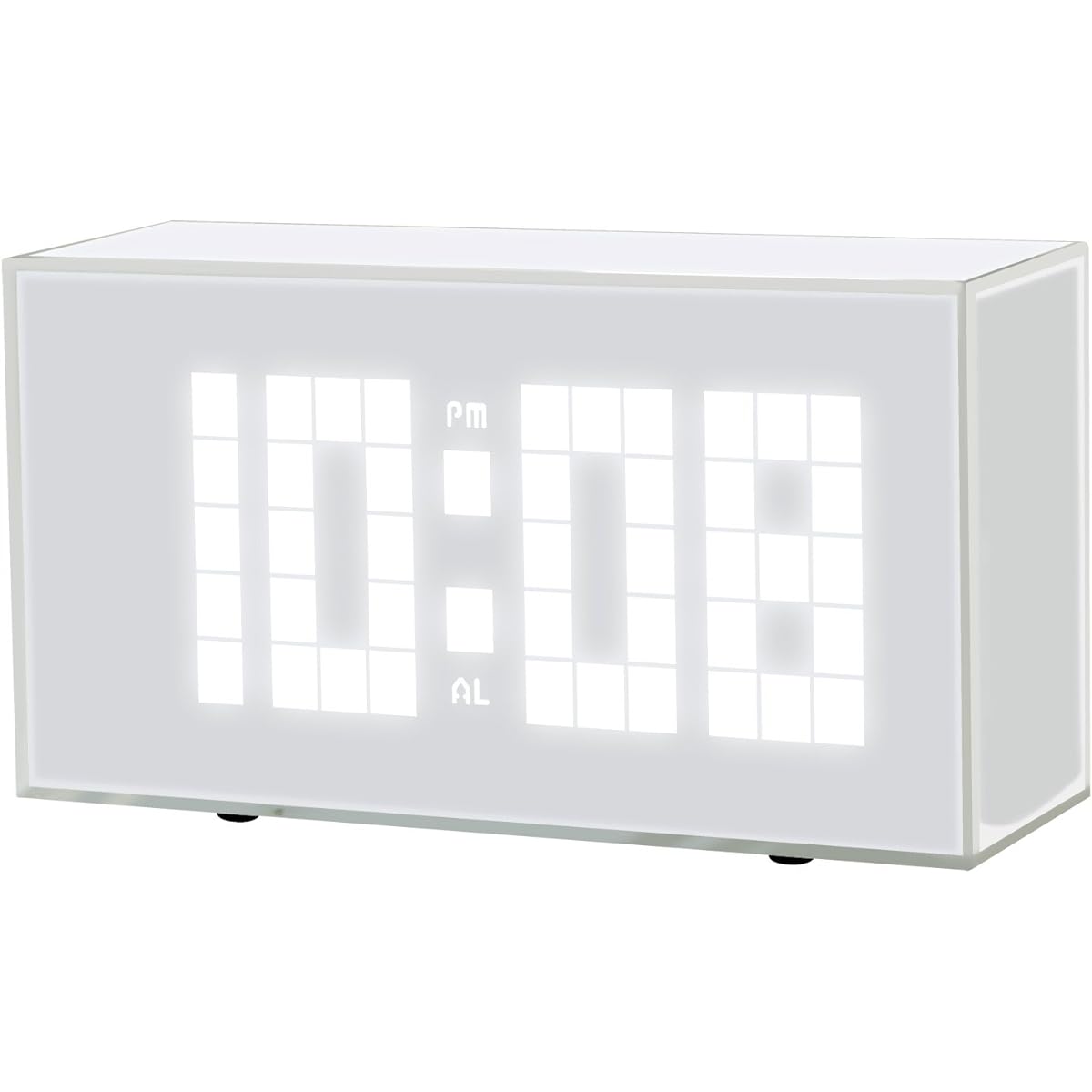 Makotoki LED alarm clock with human sensor and thermometer function Saleve White LED-108WH