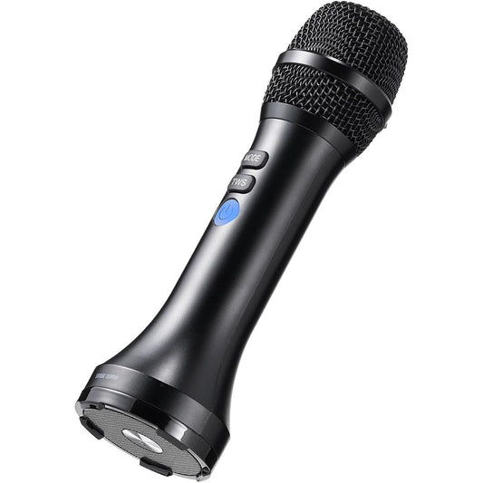 Sanwa Direct Loudspeaker Microphone Small Speaker & Microphone Integrated Bluetooth Compatible 15W Lightweight 300g Strap Included Rechargeable 400-SP111