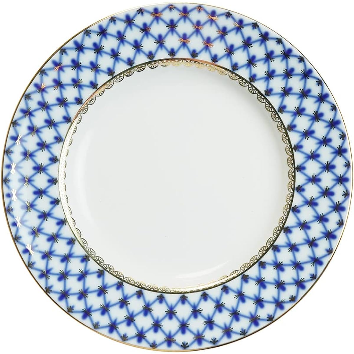 Imperial Porcelain Cobalt Net Plate 18cm [Parallel Import]