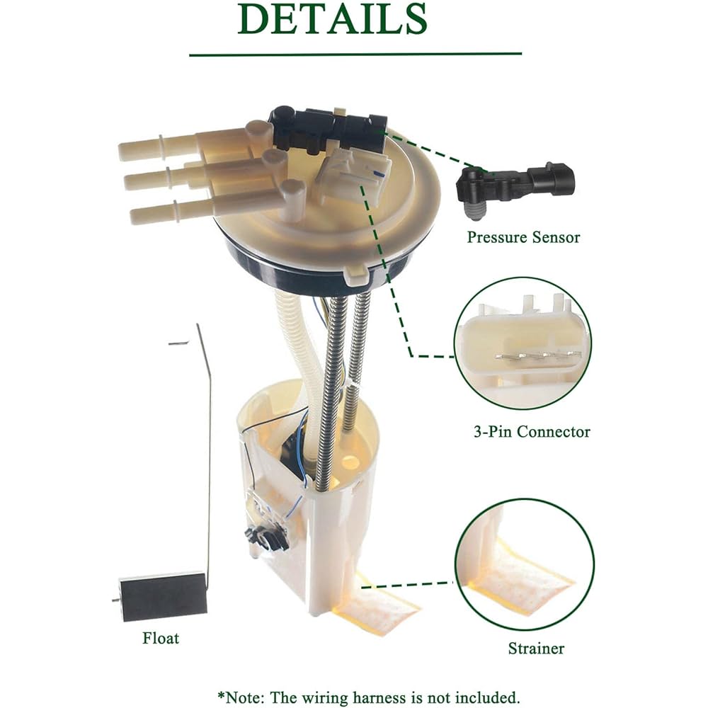 CHEVROLET S10 GMC SONOMA 2000-2002 L4 2.2L fuel pump assembly