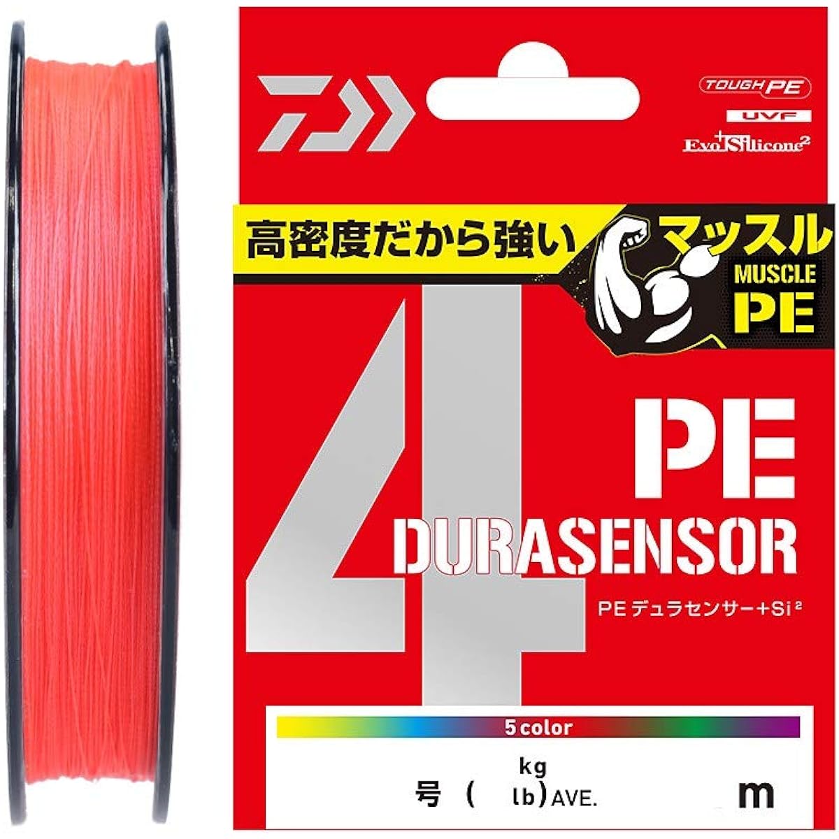 DAIWA PE Line UVF PE Durasensor X4+Si2 0.6-4 150/200/300m Coral Red