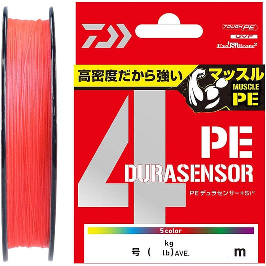 DAIWA PE Line UVF PE Durasensor X4+Si2 0.6-4 150/200/300m Coral Red