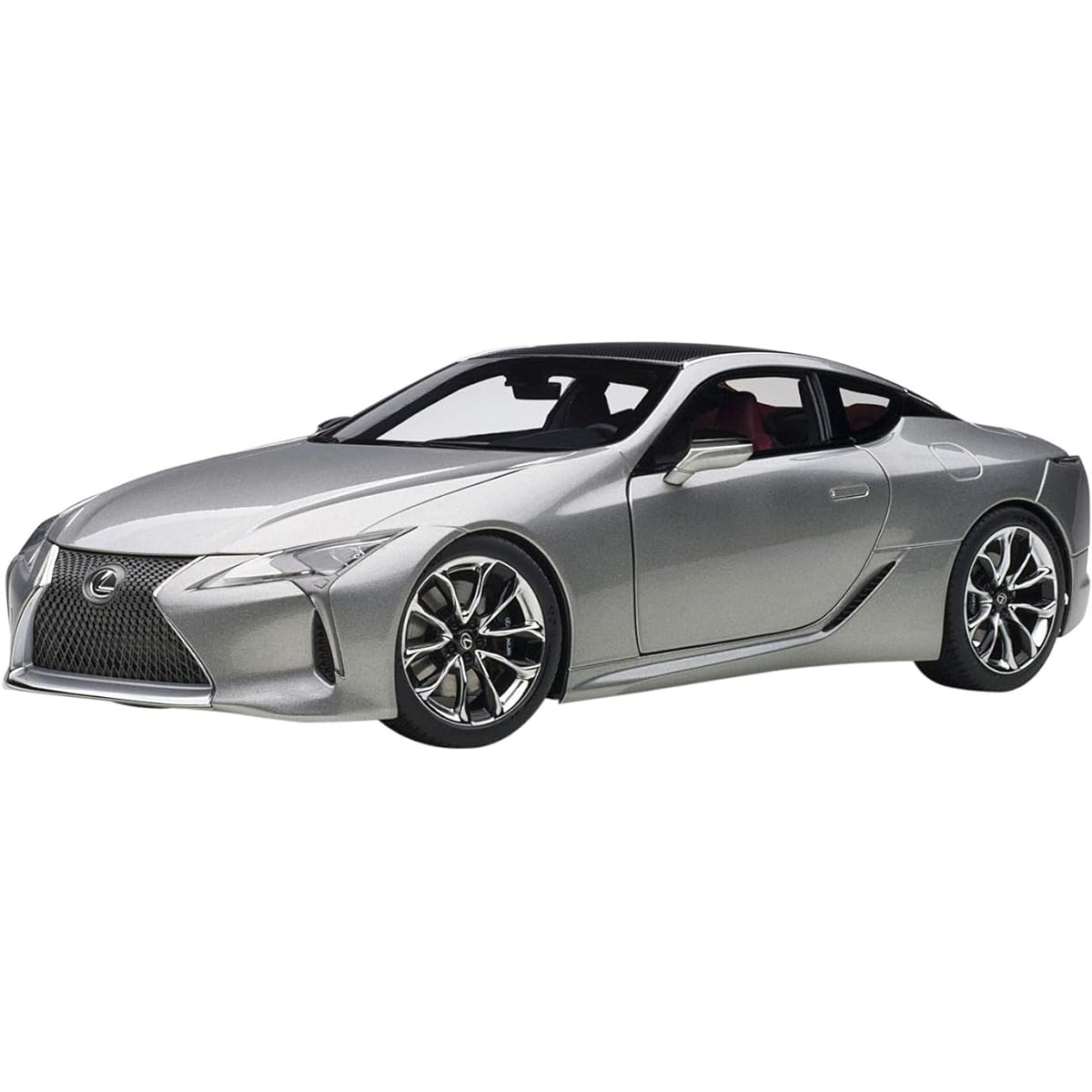 AUTOart 1/18 Lexus LC500 Titanium Silver Interior Color: Dark Rose Finished Product