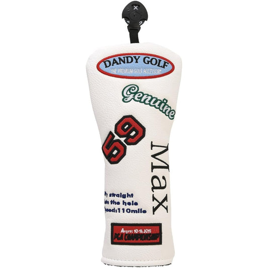 DANDY GOLF Golf head cover for fairway wood, with number tag (number tag: 3, 4, 5, 7, X), wood cover club cover [parallel import goods]