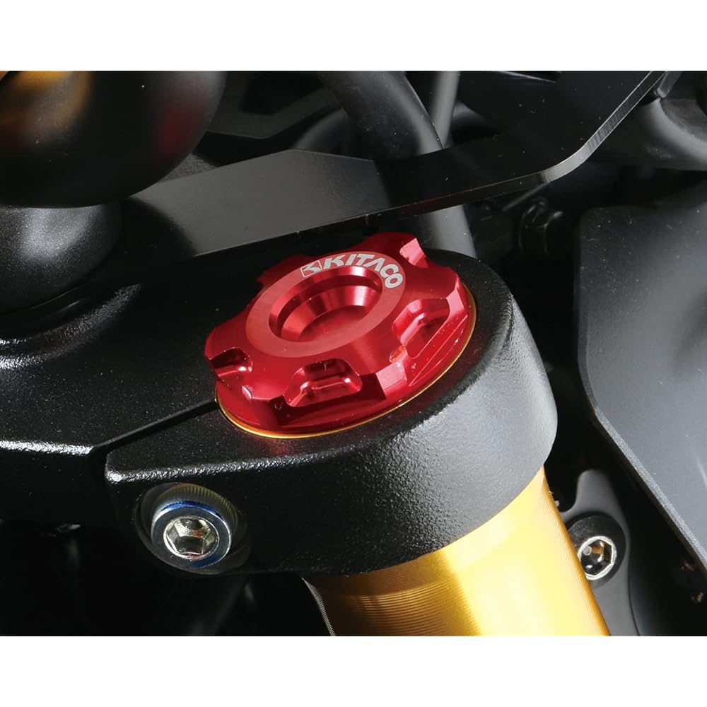 KITACO Front Fork Bolt Set (Honda Type 1) Red Grom (JC92) Monkey 125 (JB02/JB03) Ducks 125 (JB04) 502-1001020