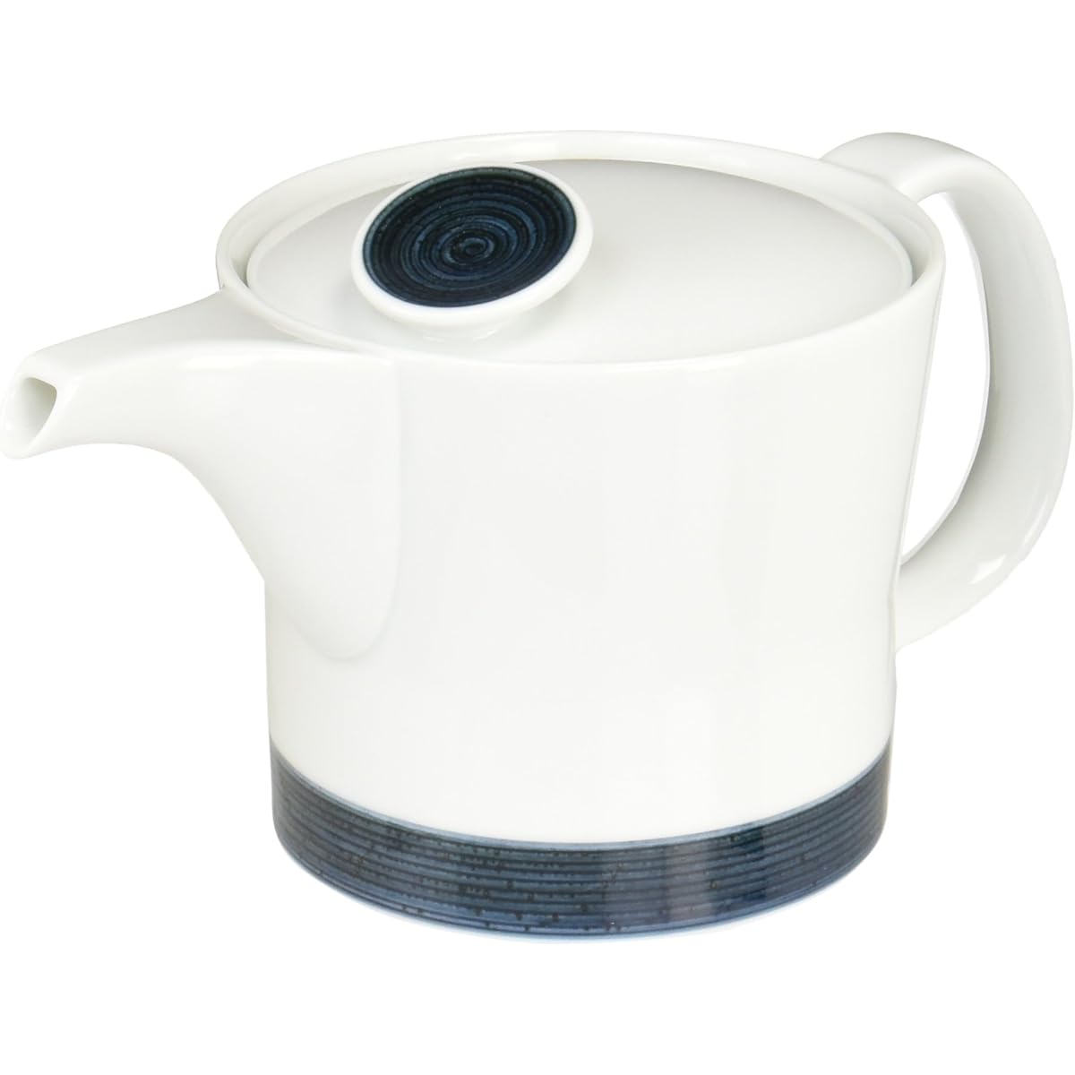 Hakusan Pottery Pot Large Indigo (Approx.) φ12×12.5cm 700ml Hemp Thread ASA NO ITO Hasami Ware Made in Japan