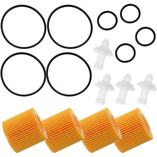 4-piece engine oil filter kit 04152-YZZA6 Toyota Prius Corolla Sion IM XD