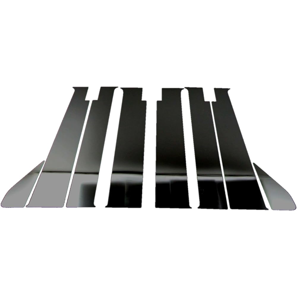 BRIGHTZ Every Wagon DA17W Super Mirror Stainless Steel Black Plated Pillar Panel Visor Useful 8PC [PIL-BLA-039] DA17 DA A17 17 Every Wagon Every Wagon Every Every Wagon Every Every Wagon Every Every Wagon Every 21773