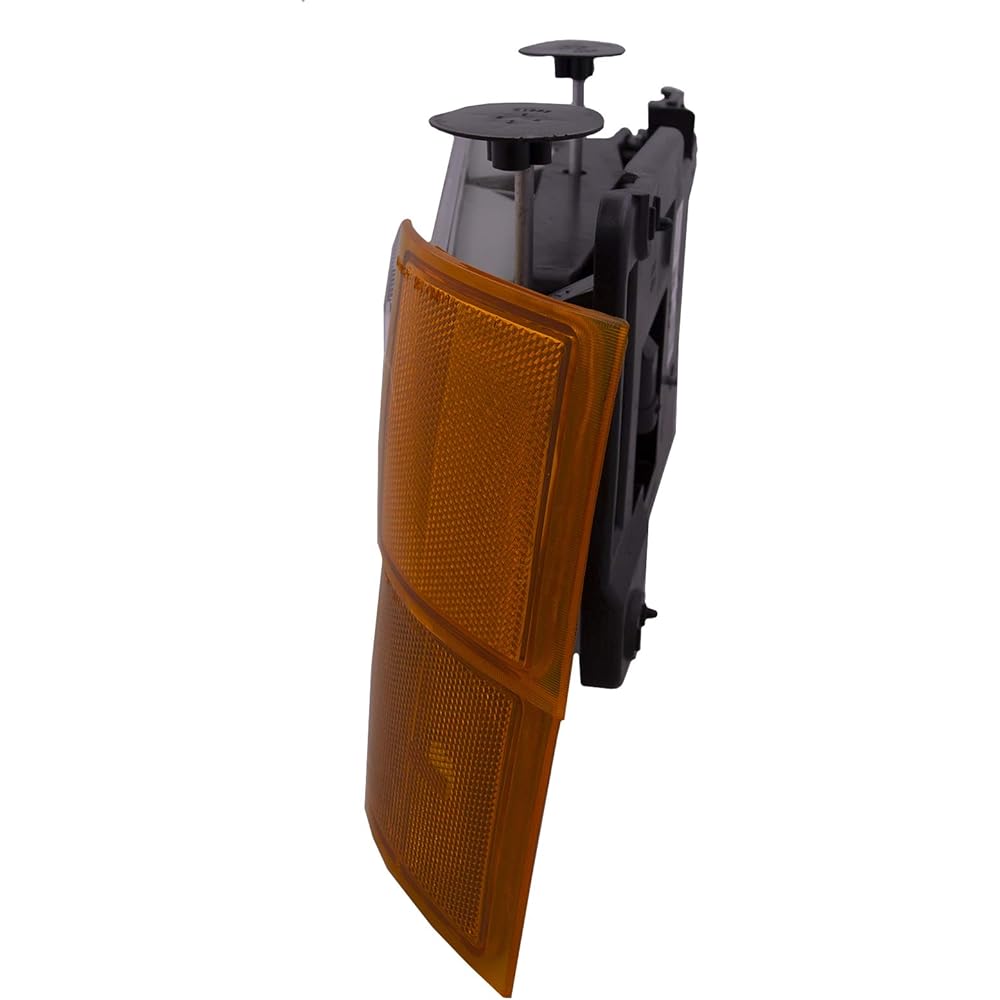 HEADLIGHTSDEPOT Chrome Halogen Head Light Chevrolet Blazer C/K 1500 2500 3500 Subarban 1500 2500 3500 Taho Compatible Driver and Head Lamp on the passenger side with a signal light