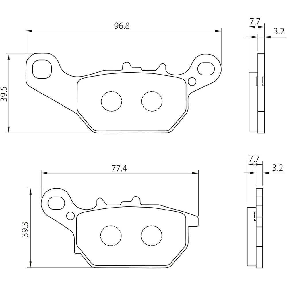 Daytona 99850 Motorcycle Brake Pad, Red Pad (Semi-Metal Pad), Axis Z (17-21), For Front Use, Loop No: 92