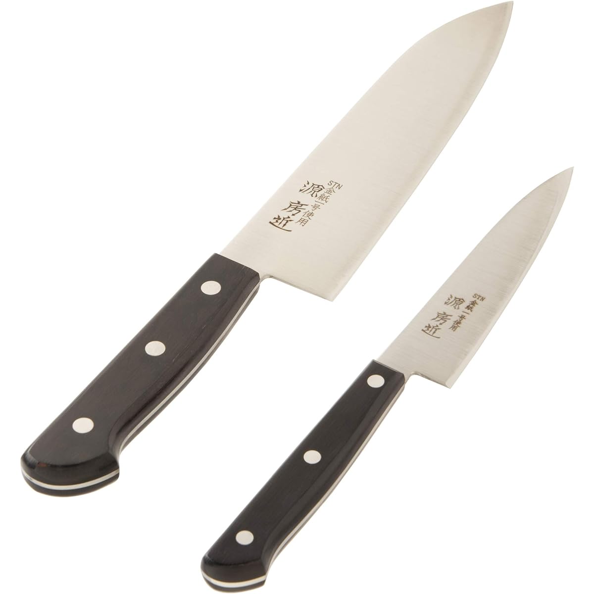 Toshu Giken Knife Set of 2 (Santoku/Pete) 180mm/120mm "Fusachika Kinshi Ichigo" Japanese Knife Made in Japan 11351