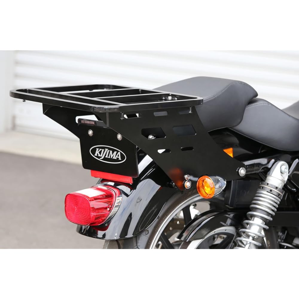 Kijima Motorcycle Bike Parts Touring Rear Carrier Detachable Mount Black '04~Sportster HD-08287