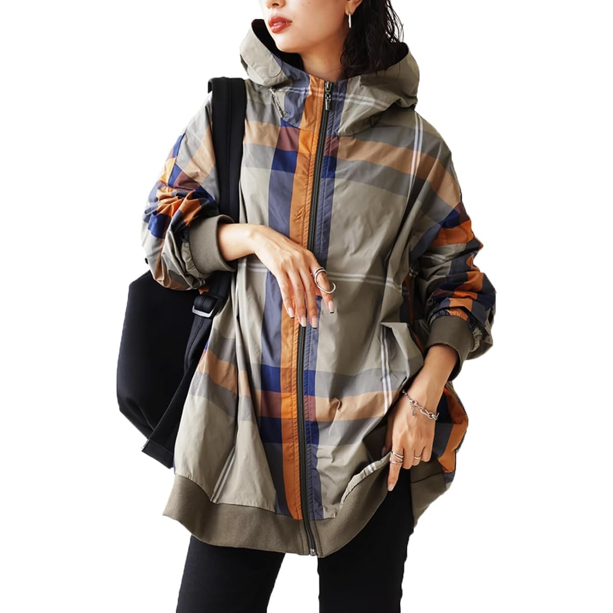 [antiqua] ZE-01027 Women's Zip Parka Long Sleeve