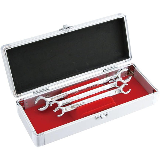 Pro-Auto flare nut wrench set of 3 (15 degree angle type) FNV3S