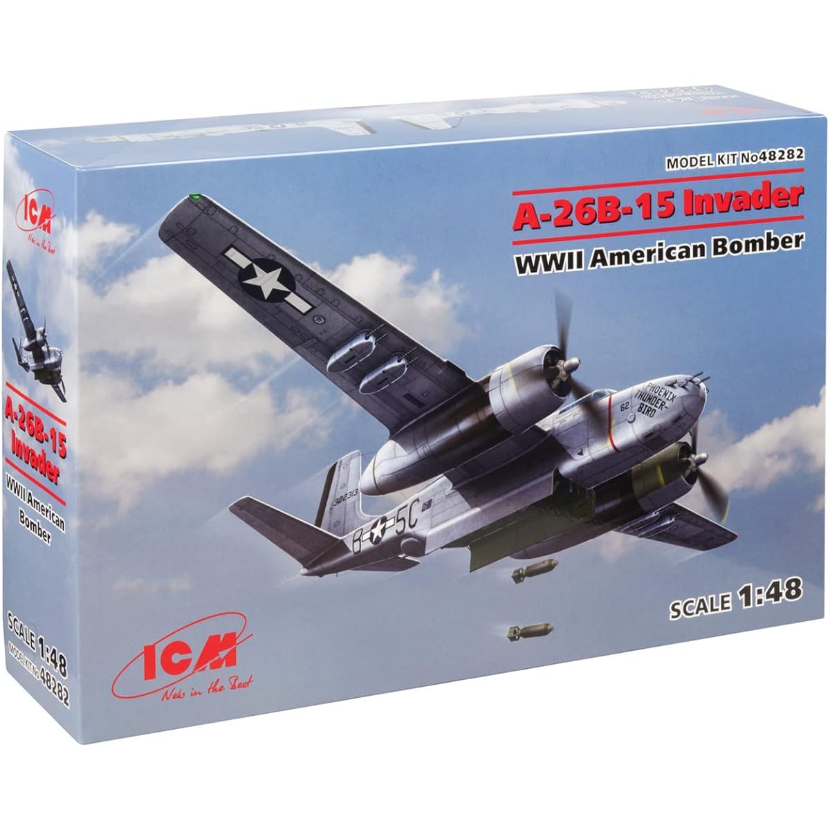 ICM 1/48 US Air Force A-26B-15 Invader Plastic Model 48282