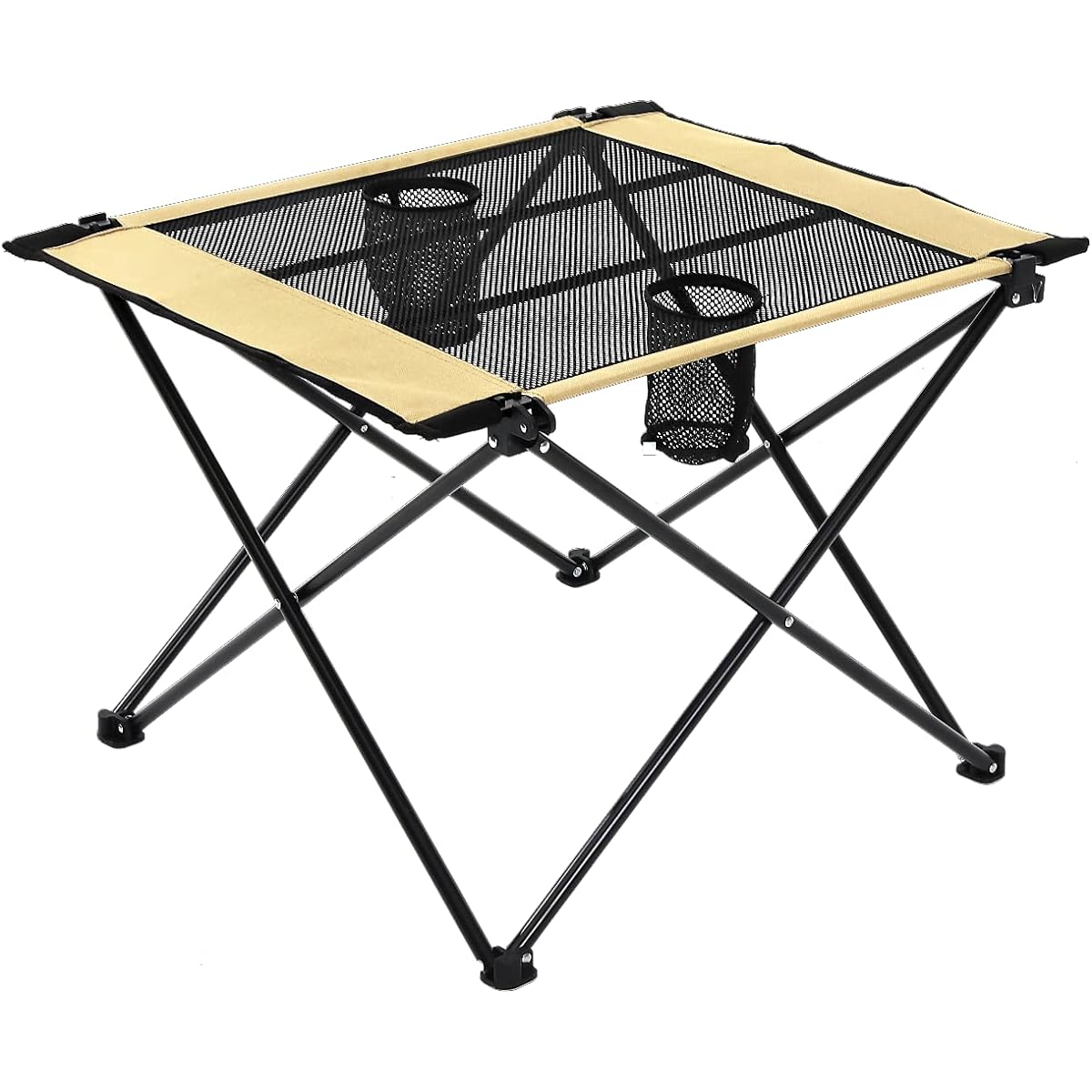 ZERO GEAR Roll Mesh Low Table Easy to Install Table (Khaki)