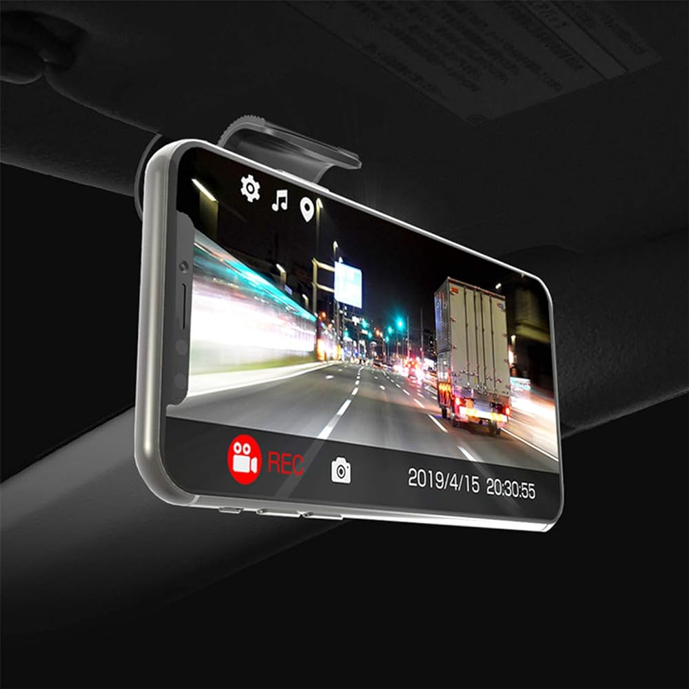 Kashimura Car Holder, Strong Magnet, Smartphone Holder for Visor, Firmly Holds, Compatible with All Models, Installs with One Hand, Easy Installation, Magnetic Car Holder NAT-69